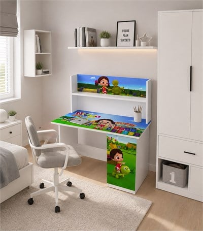 Nur Mobilya Renkli Çalışma Masası Niloya