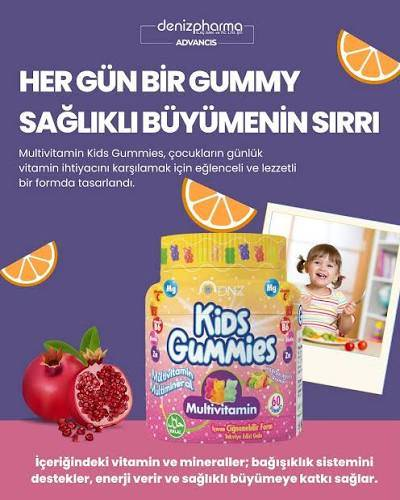 Multivitamin İçeren Çignenebilir Form (Kıds)