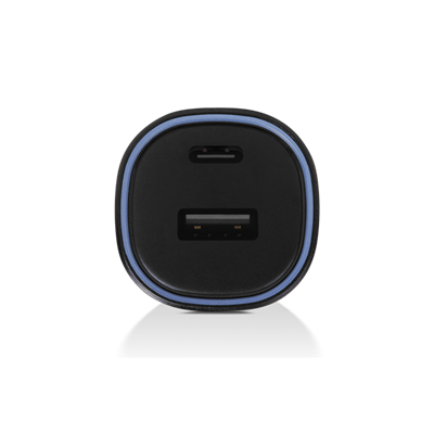 2CKP02LS ttec SmartCharger Duo PD 48W Araç Hızlı Şarj Aleti USB-C+USB-A - USB-C-Lightning Kablo Siyah