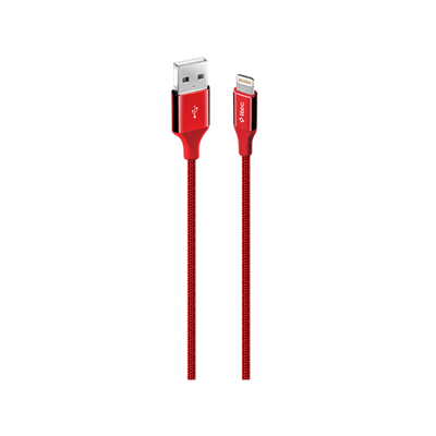 2DK16K ttec AlumiCable USB-A - Lightning Şarj Kablosu Kırmızı