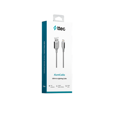 2DK16UG ttec AlumiCable USB-A - Lightning Şarj Kablosu Uzay Grisi