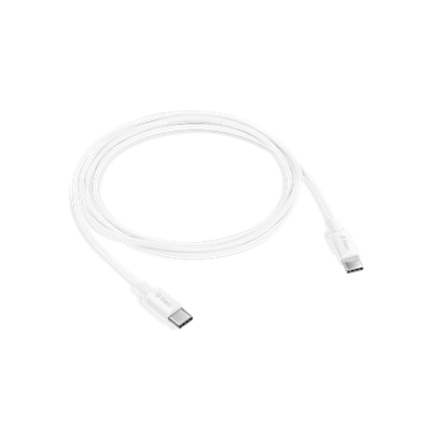 2DK36B ttec USB-C - USB-C 120cm 60W PD/QC Hızlı Şarj/Data Kablosu Beyaz
