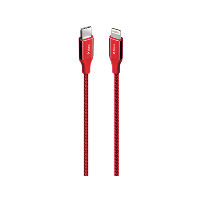 2DK41K ttec AlumiCable USB-C - Lightning Hızlı Şarj Kablosu 150cm Kırmızı