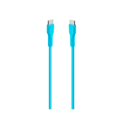 2DK59NM ttec USB-C - USB-C 120cm 60W PD/QC Hızlı Şarj/Data Kablosu Neon Mavi