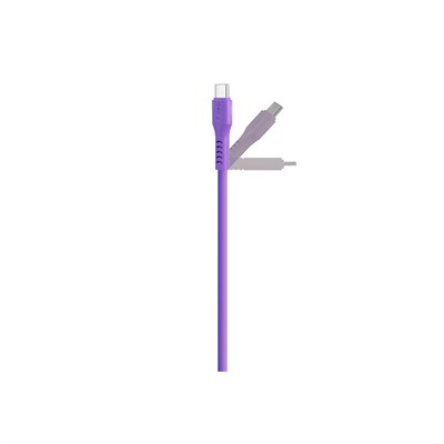 2DK59NMR ttec USB-C - USB-C 120cm 60W PD/QC Hızlı Şarj/Data Kablosu Neon Mor