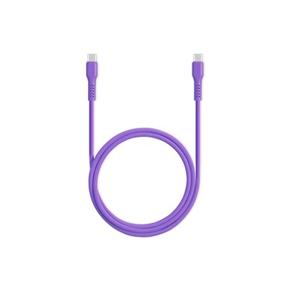 2DK59NMR ttec USB-C - USB-C 120cm 60W PD/QC Hızlı Şarj/Data Kablosu Neon Mor
