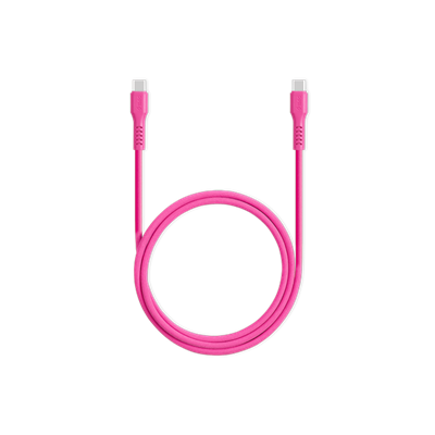 2DK59NP ttec USB-C - USB-C 120cm 60W PD/QC Hızlı Şarj/Data Kablosu Neon Pembe