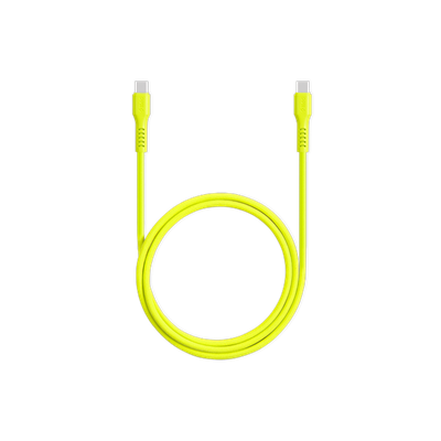 2DK59NS ttec USB-C - USB-C 120cm 60W PD/QC Hızlı Şarj/Data Kablosu Neon Sarı