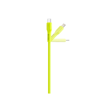2DK59NS ttec USB-C - USB-C 120cm 60W PD/QC Hızlı Şarj/Data Kablosu Neon Sarı