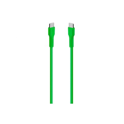 2DK59NY ttec USB-C - USB-C 120cm 60W PD/QC Hızlı Şarj/Data Kablosu Neon Yeşil