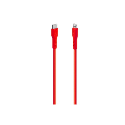 2DK60NK ttec USB-C - Lightning Hızlı Şarj Kablosu 120cm Neon Kırmızı
