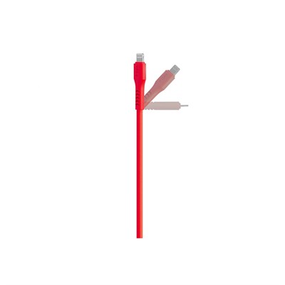 2DK60NK ttec USB-C - Lightning Hızlı Şarj Kablosu 120cm Neon Kırmızı