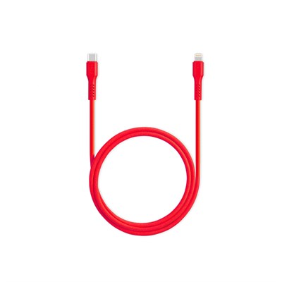 2DK60NK ttec USB-C - Lightning Hızlı Şarj Kablosu 120cm Neon Kırmızı