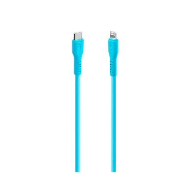 2DK60NM ttec USB-C - Lightning Hızlı Şarj Kablosu 120cm Neon Mavi