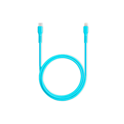 2DK60NM ttec USB-C - Lightning Hızlı Şarj Kablosu 120cm Neon Mavi