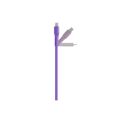 2DK60NMR ttec USB-C - Lightning Hızlı Şarj Kablosu 120cm Neon Mor