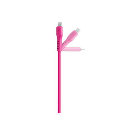 2DK60NP ttec USB-C - Lightning Hızlı Şarj Kablosu 120cm Neon Pembe