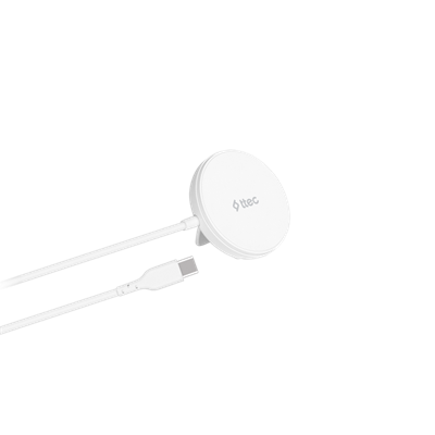 2KS29B ttec AirCharger M+ MagSafe Uyumlu Kablosuz Şarj Aleti Beyaz