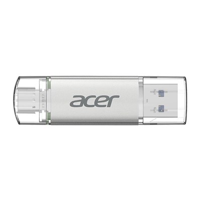 Acer 16GB USB 3.2 UT300-16GB USB-A+USB-C Çift Taraflı Metal Flash Bellek