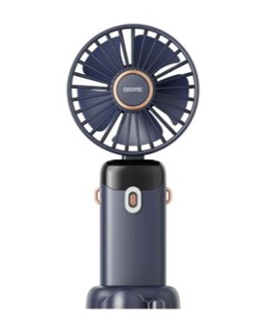 Asonic AFN28 Lacivert 500mAh 3 Kademe Dijital Göstergeli Katlanabilir Mini USB Fan