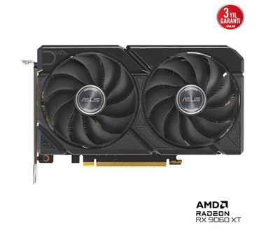 Asus Dual Radeon RX 9060 XT DUAL-RX9060XT-8G 8GB GDDR6 128 Bit Ekran Kartı