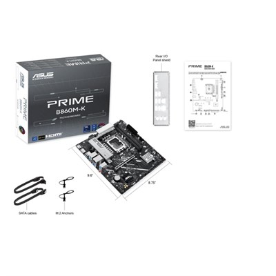 Asus Prıme B860M-K-Intel B860 Soket 1851 DDR5 8800+(OC)MHz mATX Gaming (Oyuncu) Anakart