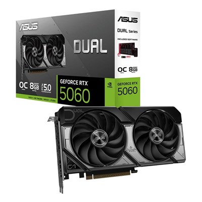 Asus RTX5060 Dual OC Edition 8 GB 128 Bit GDDR7 DUAL-RTX5060-O8G DLSS3 Ekran Kartı