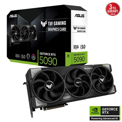 Asus TUF Gaming GeForce RTX 5090 32GB GDDR7 28 Gbps 512-bit TUF-RTX5090-32G-GAMING Ekran Kartı