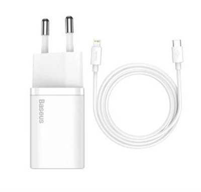Baseus TZCCSUP-B02 20W C+C Beyaz Şarj Aleti