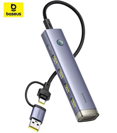 Baseus UltraJoy 6-Port HUB-Uzay Grisi (B00052802811-02)