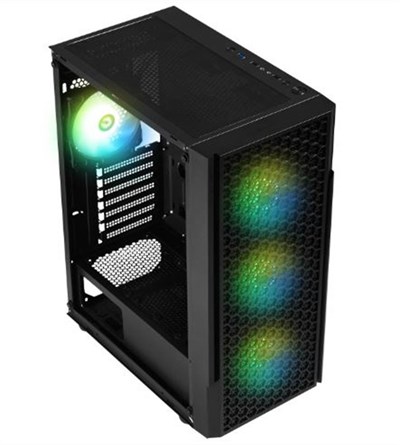 BitFenix PROTON 4-120mm FRGB Fan 600W 80 Plus  Siyah 1-Usb3.0 2-Usb2.0 Tempered Glass Oyuncu Kasası