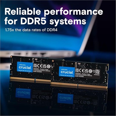 Crucial 32GB Kit (2x16GB) CT2K16G56C46S5 DDR5 5600MHz Notebook Ram