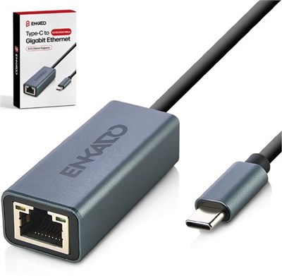 ENKADO EKD-TP45 TYPE-C USB 3,1 TO 10-100-1000 GİGABİT ETHERNET ADAPTÖR