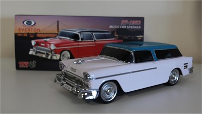 EVERTON RT-1952 Beyaz Arabalı  Bluetooth Fm-Usb-Tf-Aux Şarjlı Nostaljik Radyo
