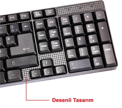 Elba EK-020 Q Usb Siyah Türkçe Kablolu Standart Klavye (1.8Mt Kablo Uzunluğu)