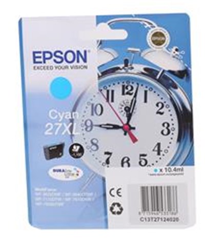 Epson 27XL Cyan Mavi Mürekkep Kartuş T27124012