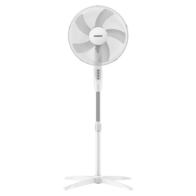 Everest FAN10 Valora Air Beyaz-Gri 16 Maks 45W 3 Kademe 1200RPM Yıldız Ayak 5 Bıçaklı Vantilatör