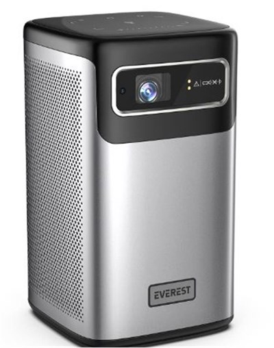 Everest PJ-DLP21 Gri 8000mAh Odaklamalı 960-540 4K 5400 Lümen Android 9.0 Dokunmatik DLP Projeksiyon