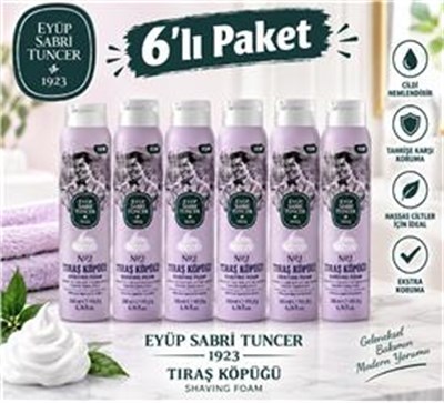 Eyüp Sabri Tuncer Tıraş Köpüğü No:2 - 200 ml 6lı Paket