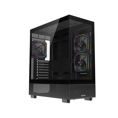 FAZEON F17 750W 80PLUS BRONZE 3x120mm ARGB Fanlı ATX Siyah Bilgisayar Kasası