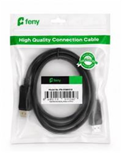 Feny FN-DS4K10 Displayport V1.2 M-M 4K@60Hz 2K@165Hz Altın Kaplama 5m Kablo