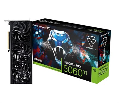 Gainward GeForce RTX5060Ti PYTHON III 16GB GDDR7 128Bit Gaming (Oyuncu) Ekran Kartı