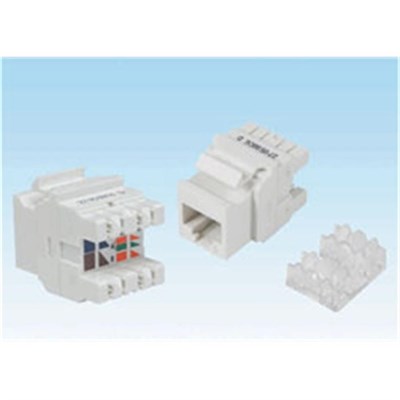 HCS J6A-00826 CAT6A FTP KEYSTONE JACK TOOLESS 180 DERECE