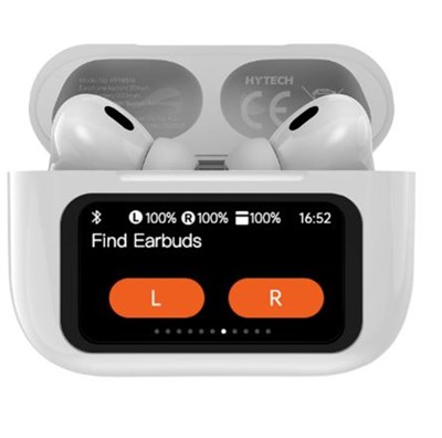 Hytech HY-TWS16 Beyaz Mobil Telefon Uyumlu Bluetooth 5.4V Ekranlı TWS Mikrofonlu Kulaklık
