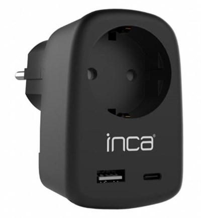 INCA IPW-42SY TYPE-C+ USB-A Giriş Soketli Duvar Prizi