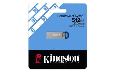 Kingston DTKNG2-512GB 512GB DataTraveler Kyson 220MB-s Metal USB 3.2 Gen 1 Flash Bellek