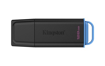 Kingston DTXG2-128GB 128GB Portable USB 3.2 Gen 1 DataTraveler Exodia Black-Blue Flash Bellek