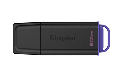 Kingston DTXG2-512GB 512GB Portable USB 3.2 Gen 1 DataTraveler Exodia Black-Purple Flash Bellek