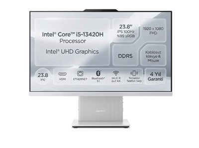 Lenovo Ideacentre 24IRH9 F0HN0054TR I5-13420H 16GB 512GB SSD 23.8