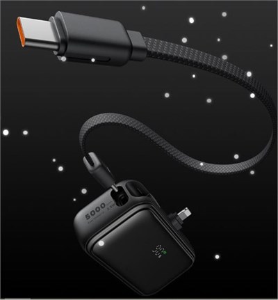 MCDODO MC-7800 5000mAh 22.5W Dahili Kablo ve Lightning Konnektörlü Mini Powerbank